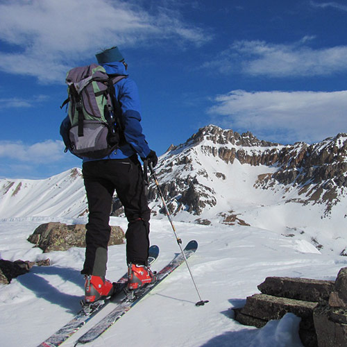 Backcountry skiing silverton co